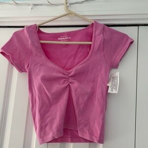 Aeropostale Seamless Ribbed Top in Pink